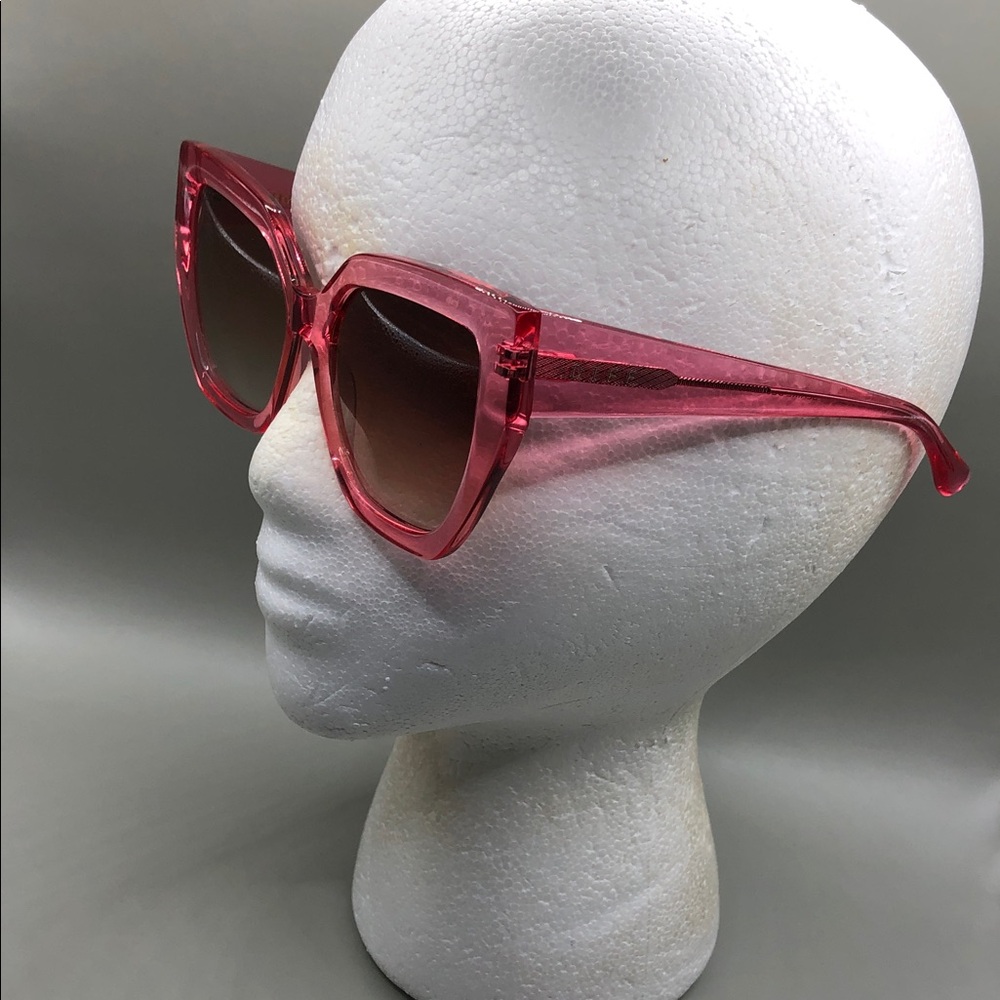 Diff Blaire sunglasses in candy pink crystal brown gradient sunglasses cat eye - Picture 10 of 13